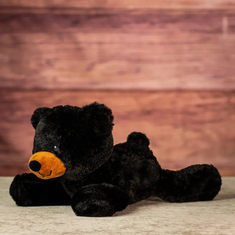 13-Inch Black Forest Bear Lying Plush 1