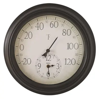14-Inch Dual-Function Clock And Indoor Thermometer 1