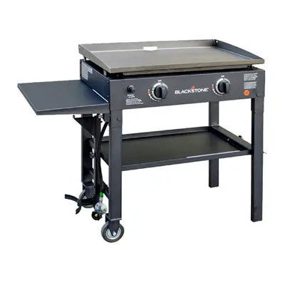 2-Burner Griddle Cooking Station – 28-Inch Stainless Steel Flat Top Grill 1