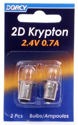 2-Pack 2D Krypton Flashlight Bulbs – Reliable, Bright Filament Lamps For Classic Flashlights 1