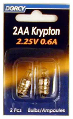 2-Pack Aa-Size Krypton Flashlight Bulbs – Enhanced Brightness & Longer Life 1