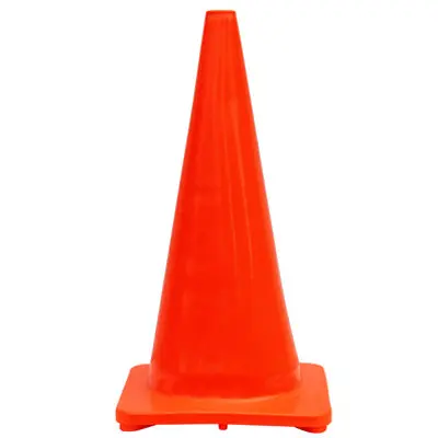 28-Inch Orange Pvc Traffic Safety Cone 1
