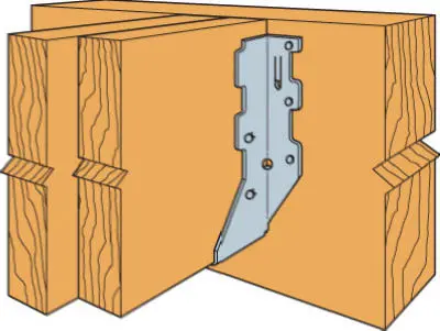 2X8 Double-Shear Galvanized Joist Hanger – 2-Inch Nail Slots 1