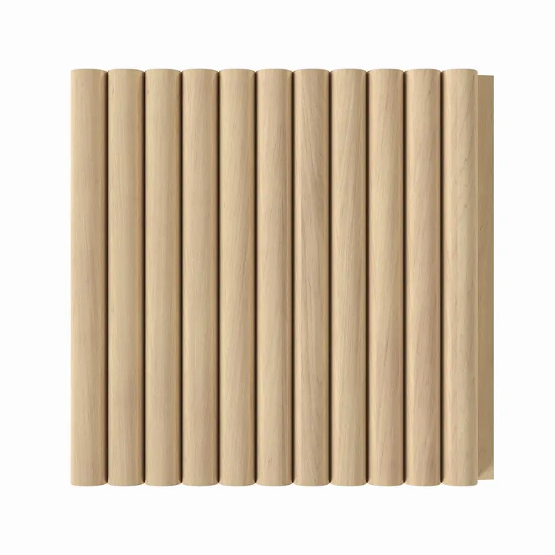 3/8" Shallow-Profile Beaded Solid Wood Tambour Panel – Tongue & Groove, 11/16" Thick × 4 5/16" Wide × 112" Long 2