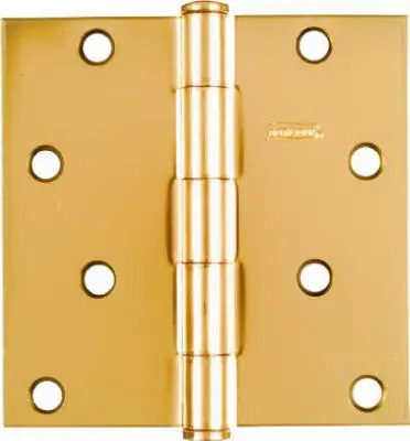 4 X 4-Inch Brass Residential Door Hinge 1
