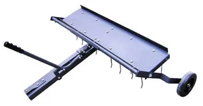 40-Inch Lawn Tractor Dethatcher Attachment – Heavy-Duty Core Aeration Tool 1