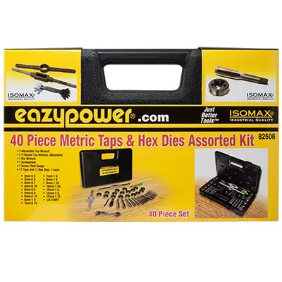 40-Piece Metric Tap And Die Set – Tungsten Steel Precision Threading Tools 1