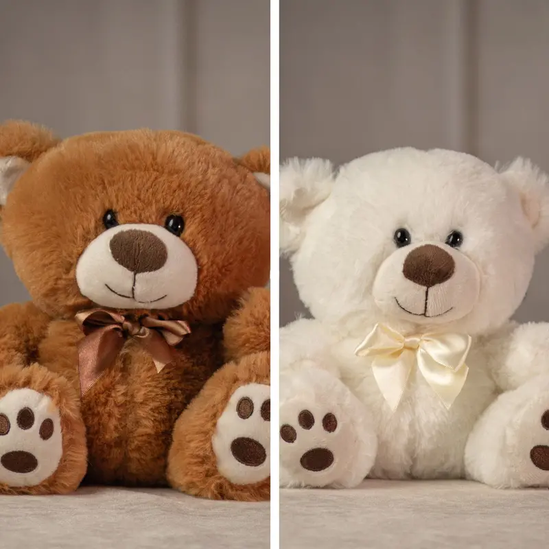8-Inch Friendly Bear Duo Plush Set 1