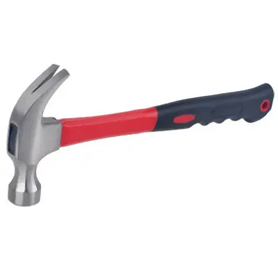8-Ounce Curved Claw Hammer With Fiberglass Handle 1