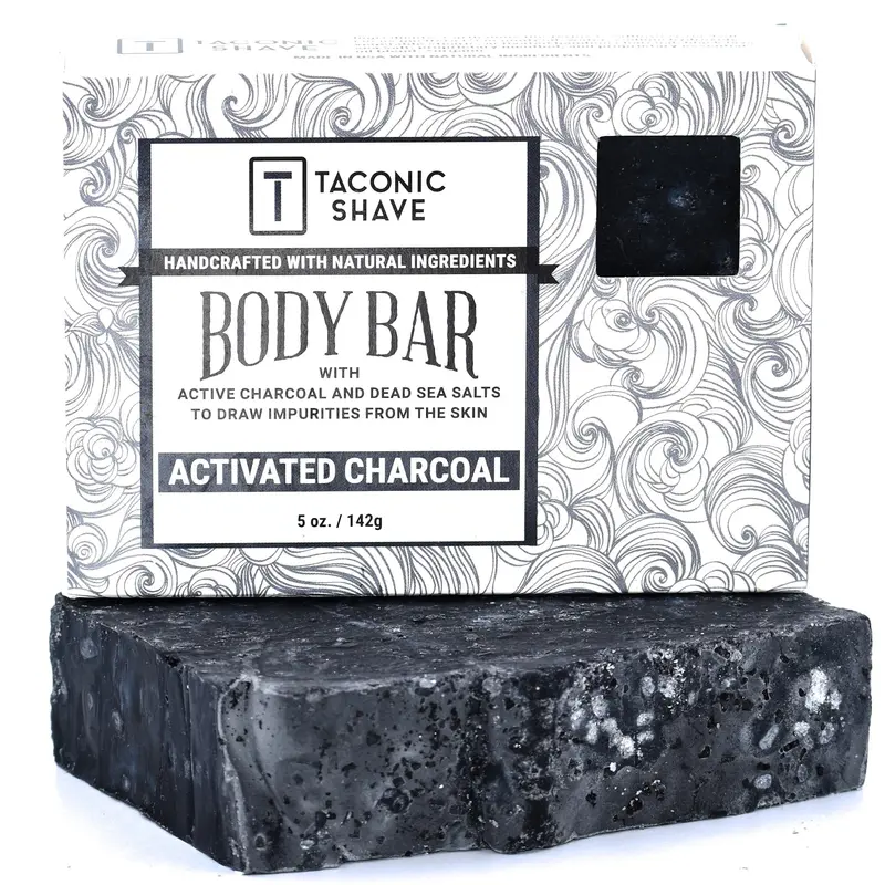Activated Charcoal Cleansing Bar – Taconic Shave 1