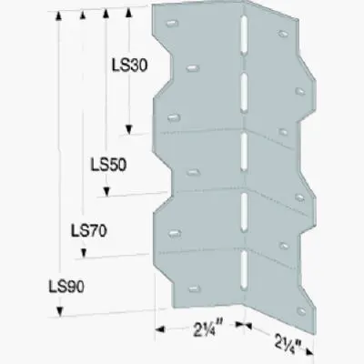 Adjustable L-Shaped Steel Connector – 18-Gauge, 5-Inch Mounting Bracket 1