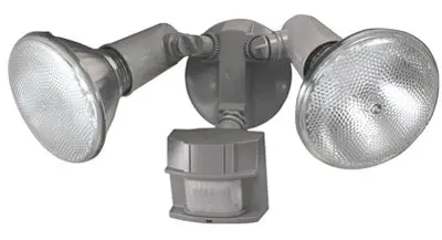 Adjustable Motion-Activated Security Flood Light – Sleek Gray Housing 1