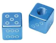 Anodized Alloy Dice Valve Caps 1