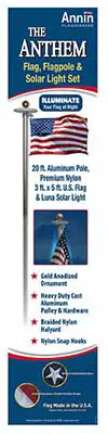 Anthem 20-Foot U.S. Flagpole Kit With Hardware 1