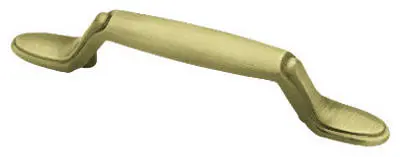 Antique Brass Decorative Spoon Foot Cabinet Pulls – 3 In, 2-Pack 1