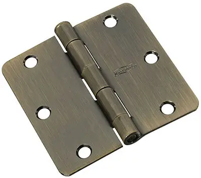Antique Brass Interior Door Hinge – 3.5-Inch, Standard Edge 1