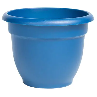 Ariana Self-Watering Planter – Classic Blue, 12-Inch Plastic Pot 1