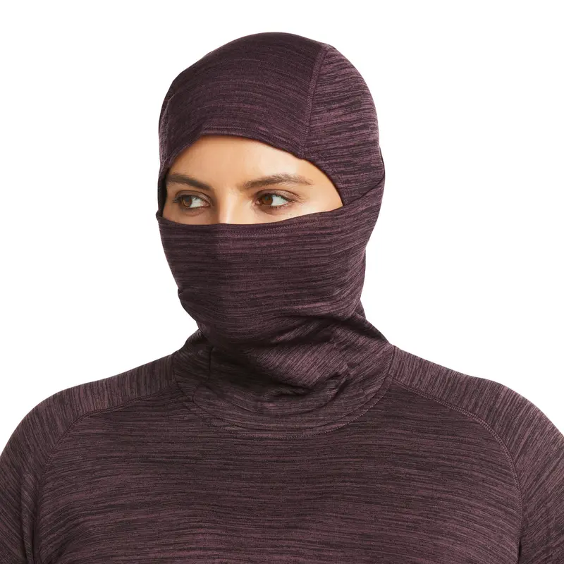 Ariat Women'S Rebar Gridwork Baselayer – Balaclava-Style Long Sleeve Top 1