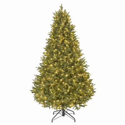 Ashby Artificial Christmas Tree – 7-Foot Pre-Lit With 50 Warm White Micro Lights 1