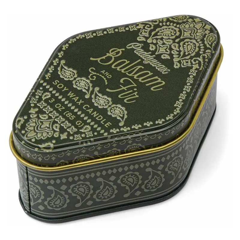 Balsam & Fir Scented Tin Candle – Station Collection 1