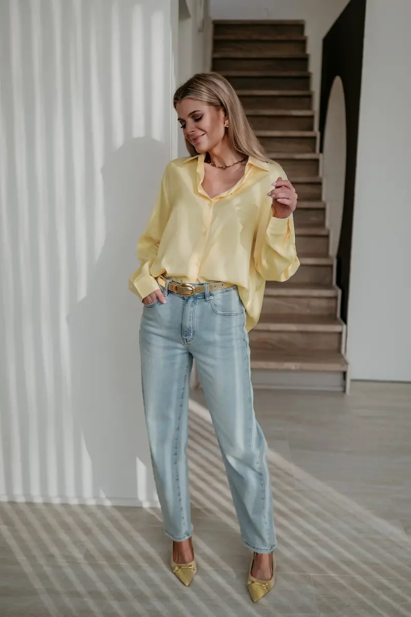 Bileni Sunny Yellow Casual Shirt 1