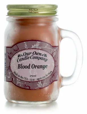 Blood Orange Mason Jar Candle – 13-Ounce Soy Wax Scented Jar 1