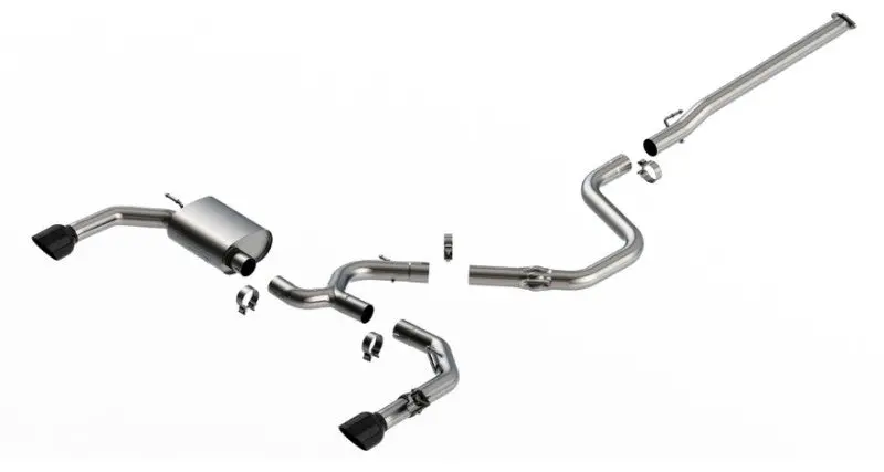 Borla Atak Cat-Back Exhaust System With Black Chrome Tips — 2022+ Elantra N 1