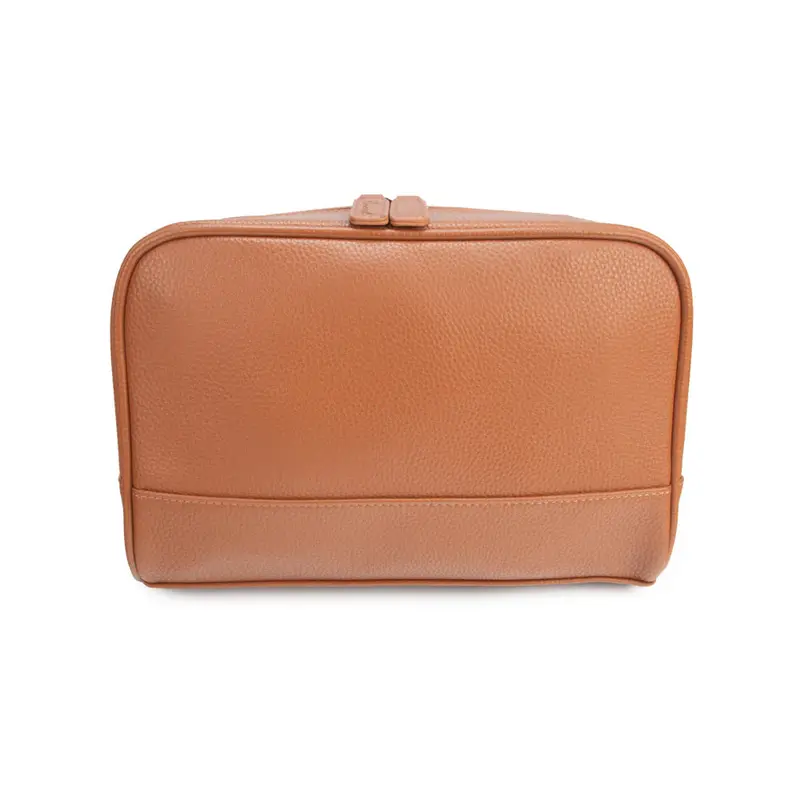 Brett Toiletry Bag – Chestnut Leather Travel Organizer By Brouk & Co. 1