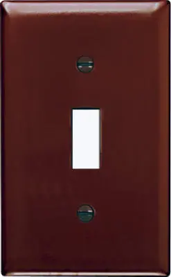Brown Urea Single-Toggle Wall Plate 1