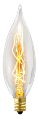 Candelabra-Base Vintage Edison Bulb – 25W Warm Glow 1