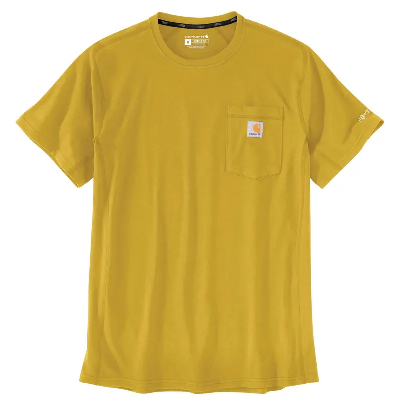 Carhartt Force® Relaxed-Fit Pocket Tee For Men – Yellow Curry 1