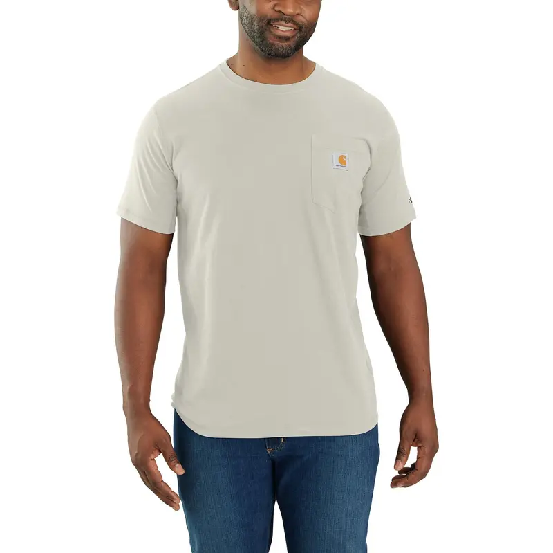 Carhartt Men'S Force Relaxed Fit Midweight Short Sleeve Pocket T-Shirt In Malt 1