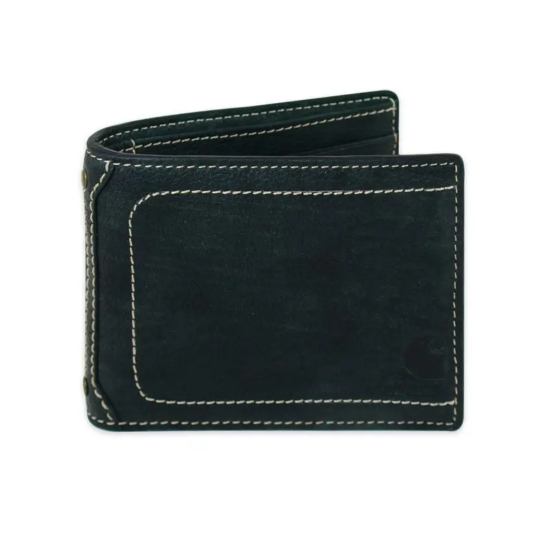 Carhartt Pebble Grain Leather Passcase Wallet – Slim Rfid-Safe Organizer 1