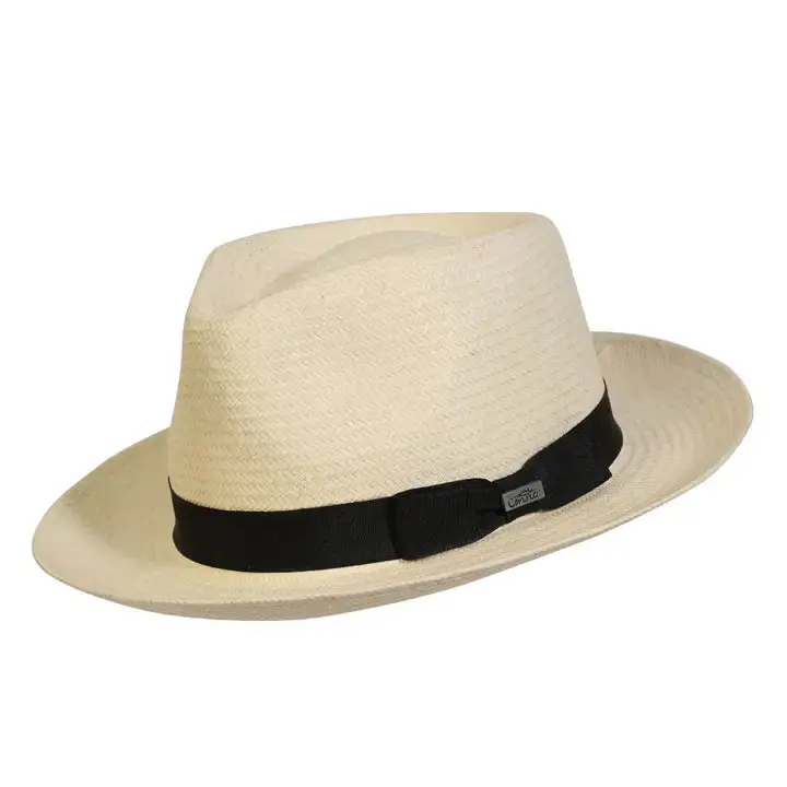 Casablanca Ivory Fedora Straw Hat – Conner Hats 1