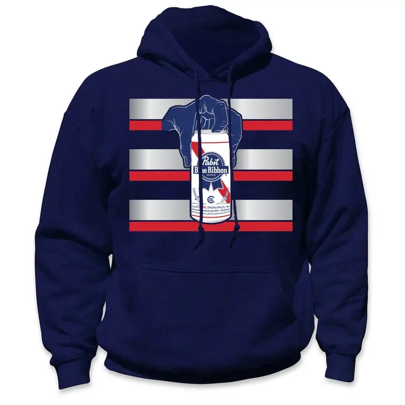 Casual Industrees Handyman Pabst Blue Ribbon Hi-Vis Hoodie 1