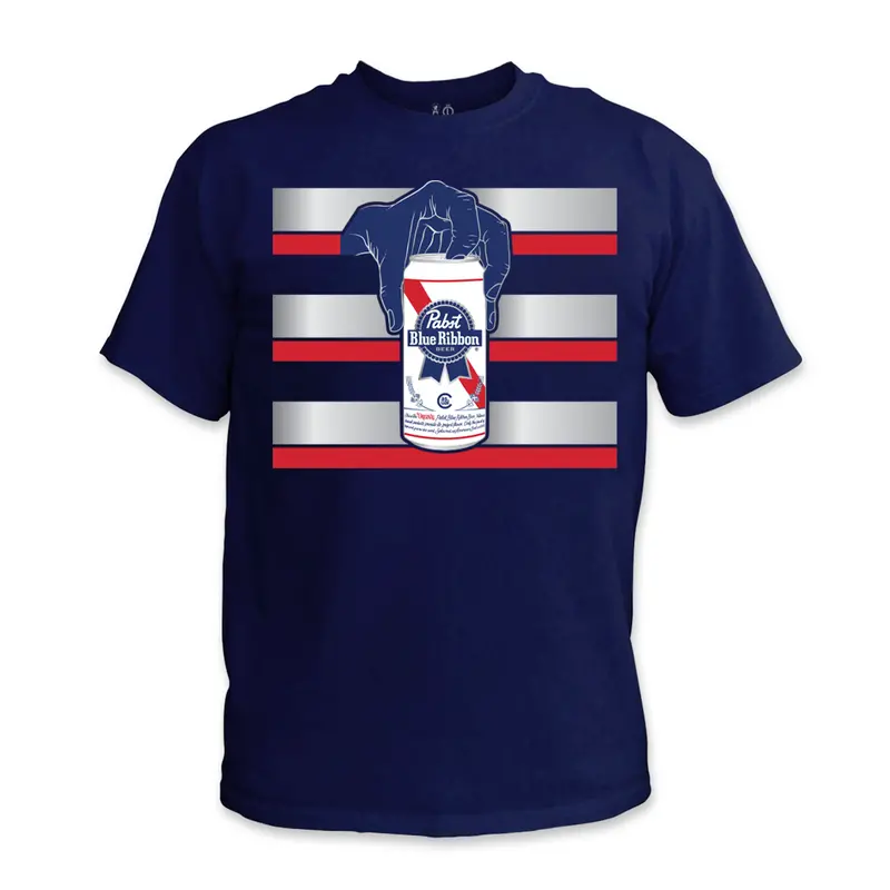Casual Industrees Handyman Pabst Blue Ribbon Hi-Vis T-Shirt 1