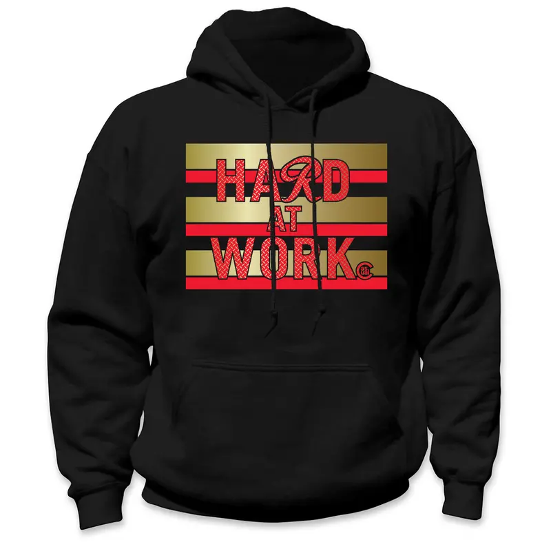 Casual Industrees "Hard At Work" Hi-Vis Safety Hoodie 1