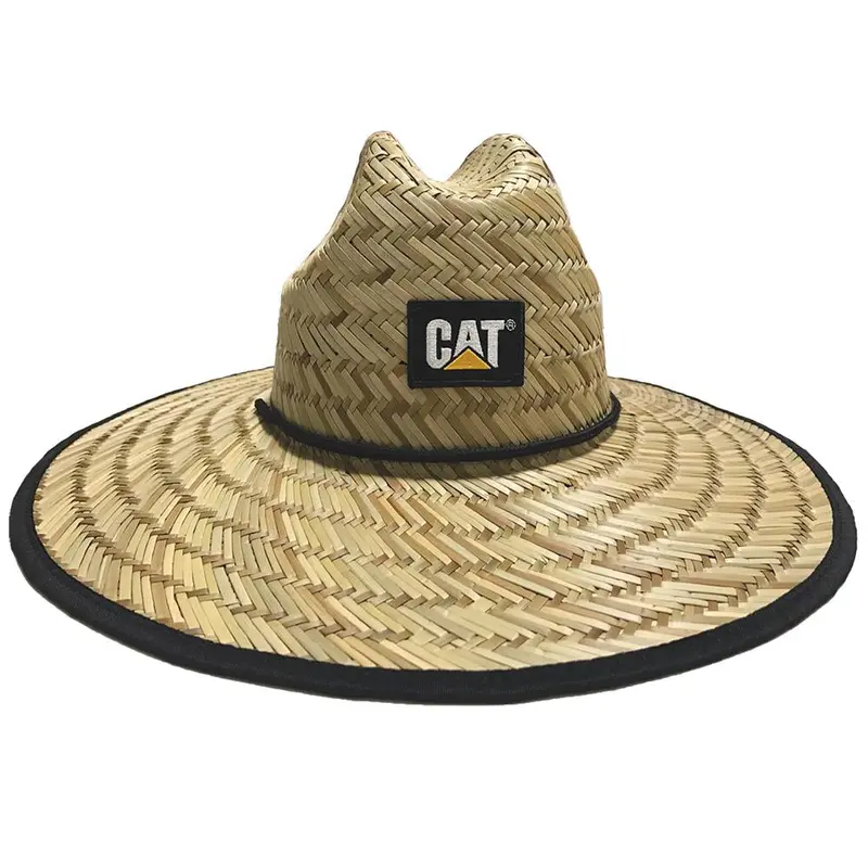 Cat Men'S Full-Brim Lightweight Straw Work Hat 1