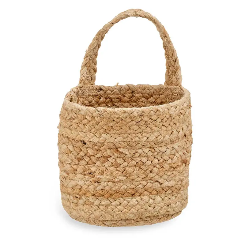 Chapad Hemp Wall-Mounted Basket – Wide Weave Storage 1
