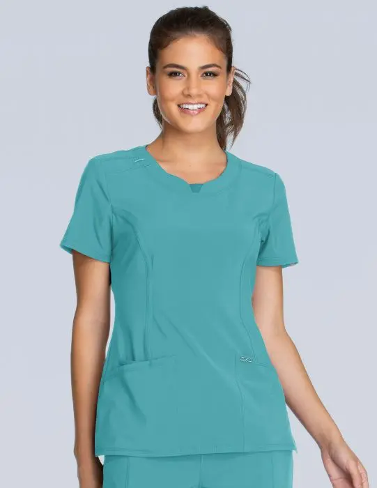 Cherokee Infinity Women'S Round Neck Medical Scrub Top 1