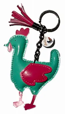 Chicken-Themed Keychain Charm 1