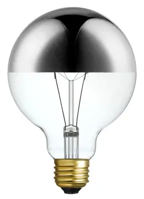 Chromeo Silver Globe Incandescent Bulb – 40W, 220 Lumens, Decorative Lighting 1