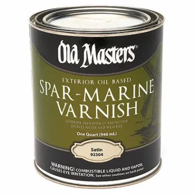 Clear Satin Exterior Spar-Marine Varnish (Oil-Based) – 32 Oz 1