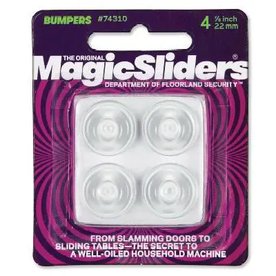 Clear Self-Adhesive Bumpers – 7/8-Inch Round, 4-Pack 1