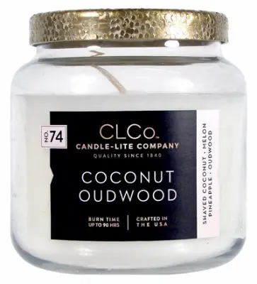Coco Outdoor Wood Aroma Candle – 14-Ounce Long-Burning 1