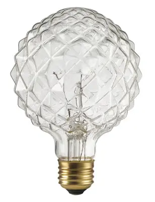 Crystalina Faceted Incandescent Light Bulb – G25 Shape, 40W, 220 Lumens 1