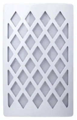 Diamond-Shaped Led Night Light Cover Plate – Auto-Sensing, White Finish 1