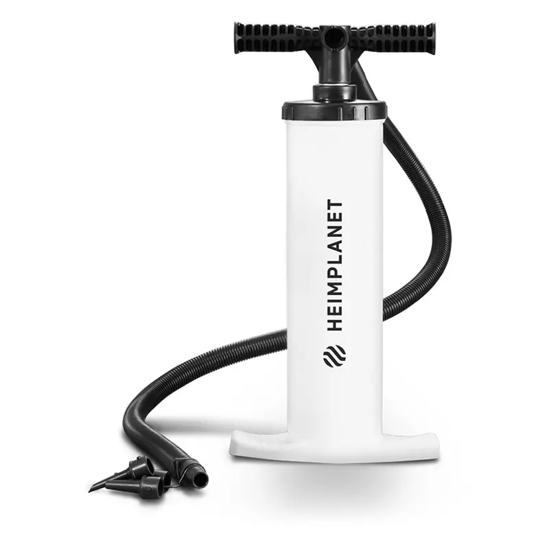 Double-Action Floor Bike Pump With Pressure Gauge 1