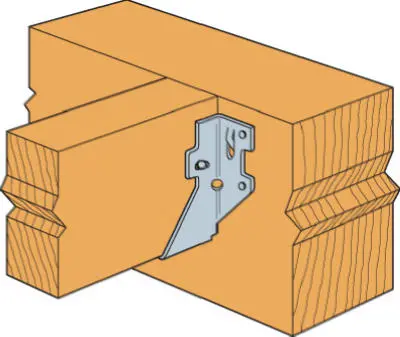 Double-Shear Joist Hanger – Designed For 2X4 Lumber, Galvanized Steel 1