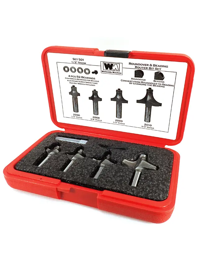 Dual-Function Roundover And Beading Bit Kit 1